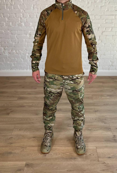 Військова форма убакс зі штанами tactical ріп-стоп CoolMax Мультикам Койот (557) , 3XL