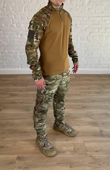 Військова форма убакс зі штанами tactical ріп-стоп CoolMax Мультикам Койот (557) , 3XL