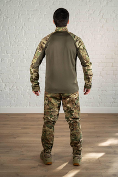 Військова форма штани з наколінниками та убакс CoolMax ріп-стоп tactical Олива Мультикам (566) , S