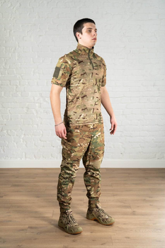 Форма армейская убакс с коротким рукавом и брюки CoolMax рип-стоп tactical Мультикам (589) , L