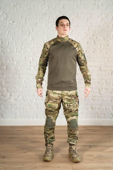 Военная форма штаны с наколенниками и убакс CoolMax рип-стоп tactical Олива Мультикам (599) , 3XL