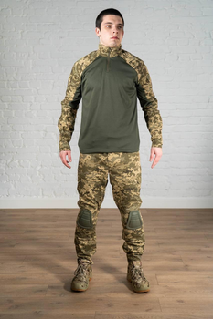 Форма военная штаны с наколенниками и убакс рип-стоп CoolMax tactical Олива Пиксель (569) , S