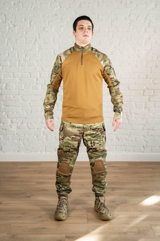 Армейская форма убакс и штаны с наколенниками рип-стоп CoolMax tactical Койот Мультикам (598) , S