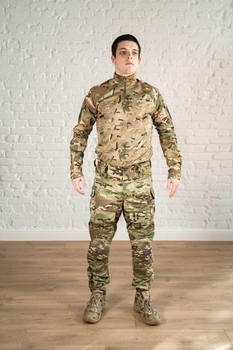 Тактическая форма убакс и штаны с наколенниками CoolMax рип-стоп tactical Мультикам (597) , L