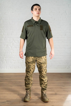 Форма військова поло та штани CoolMax ріп-стоп tactical Піксель Олива (584) , XL