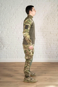Военная форма штаны с наколенниками и убакс CoolMax рип-стоп tactical Олива Мультикам (599) , L