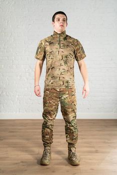Форма армійська убакс з коротким рукавом та штани CoolMax ріп-стоп tactical Мультикам (589) , 3XL