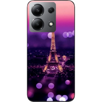 Силиконовый чехол SMTT для Xiaomi Redmi Note 13 4G с картинкой Париж ночью