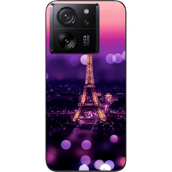 Силиконовый чехол SMTT для Xiaomi 13T с картинкой Париж ночью