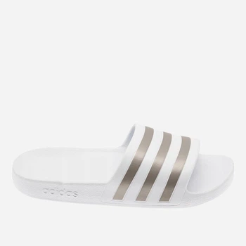 Klapki damskie sportowe adidas Adilette Aqua EF1730 37 Białe ze złocistym (4061624535954)