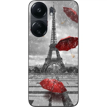 Бампер силиконовый чехол SMTT для Xiaomi Redmi 13C 4G с картинкой Париж