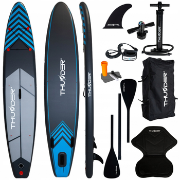 Надувна SUP дошка THUNDER Steel 365 см із веслом Blue