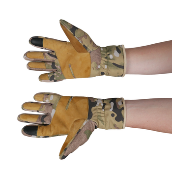 Тактические зимние перчатки Softshell мультикам S