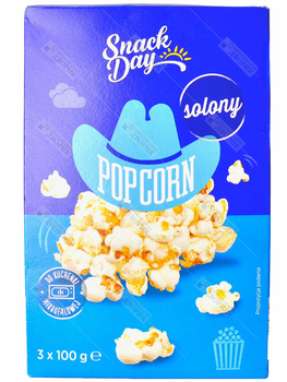 Попкорн із сіллю Snack Day для приготування в мікрохвильовій печі 3х100 г