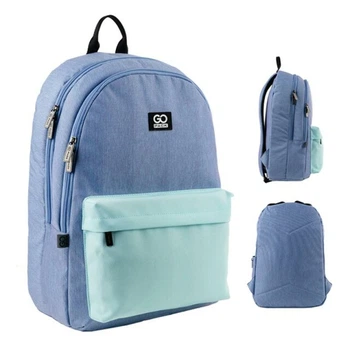 Рюкзак GoPack "Education Teens" 44х22х14 см блакитний з бірюзовим (GO24-140L-2)