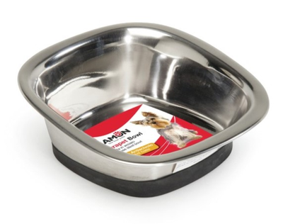Metalowa miska dla psów Camon Durapet Kwadratowa 1500 ml (8019808111810)