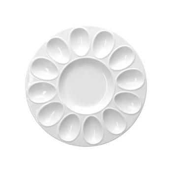 Taca na jajka La Porcellana Bianca Convivio biała 26.5 cm (P001902650) 