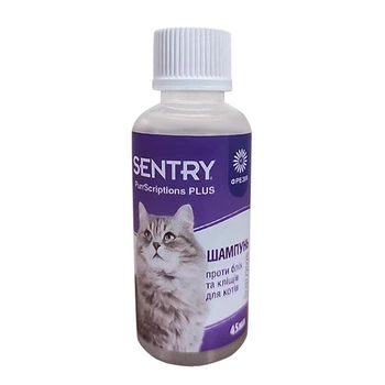 Sentry PurrScriptions Plus Spring Freesia Shampoo шампунь от блох и клещей для котов 45 мл