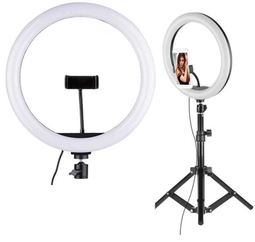 Кольцевая LED лампа Ring Light 33 см + штатив и крепление для телефона (LC-330)