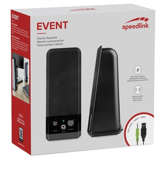 System akustyczny SpeedLink  Event Stereo Speakers BLACK (4027301955156)