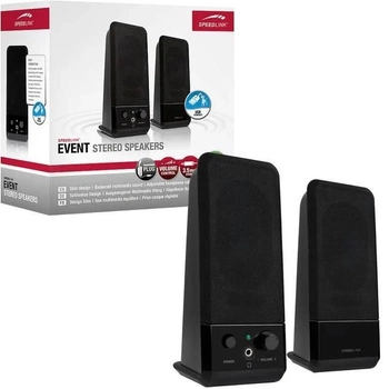 System akustyczny SpeedLink  Event Stereo Speakers BLACK (4027301955156)