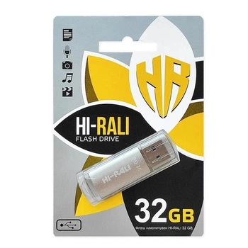 Флеш память 32Gb Hi-Rali Rocket Silver (53250)