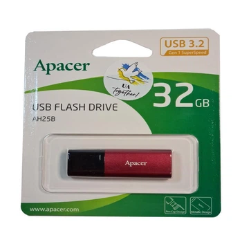 Флеш память 32Gb Apacer AH25B Red USB3.1 (57010)