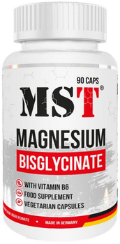 Бисглицинат магния Б6 MST Magnesium Bisglycinate With Vitamin B6 90 капсул