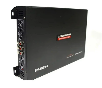 Усилитель звука для автомобиля Boschman BM Audio BM-6ОО.4 8000W 4/3/2 Channel 4-х канальный