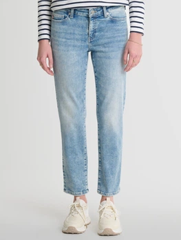 Jeansy regular fit damskie Big Star Adela Cropped W27L30 Niebieskie (5900714707064)