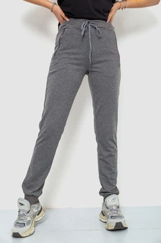 Спортивні штани жіночі, колір світло-сірий, 244R526, XXL