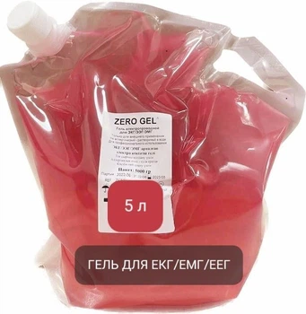 Гель для ЕКГ/ЕЕГ/ЕМГ ZERO GEL 5 л, струмопровідний гель для міостимулятора