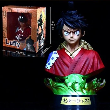 Аниме фигурка One Piece, Ван Пис, Luffy, бюст Луффи с подсветкой, 16 cм (OP 0022)