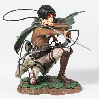 Аніме фігурка Атака титанів Attack on Titan Levi Ackerman, Леві Аккерман, 16 см (AT 0013)