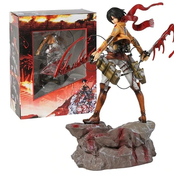 Аніме фігурка Атака титанів Attack on Titan Mikasa Ackerman, Мікаса Аккерман на скелях, 33 см (AT 0010)