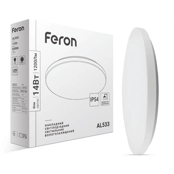 Світлодіодний накладний світильник Feron AL533 14Вт 6500K білий (7449)