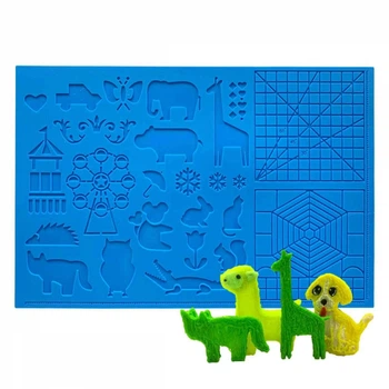 Силиконовый коврик для 3D ручек Blue (427)