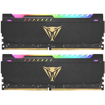 Модуль пам'яті Patriot DDR4 16Gb (2x8) Viper Steel RGB 3200 MHz Black (PVSR416G320C8K) Б/в
