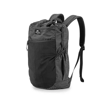 Рюкзак туристический Naturehike NH20BB206, 20л, графит в клетку (00000005185)