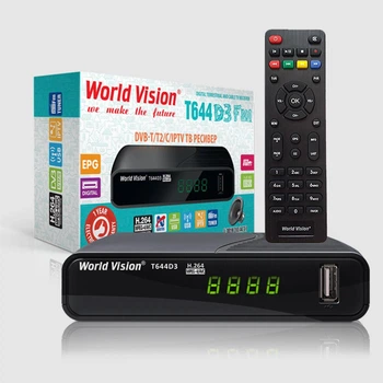 Цифровой эфирный Т2 тюнер World Vision T644D3 FM
