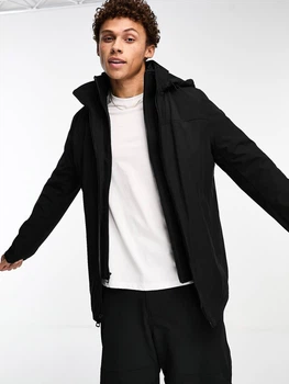 Куртка демисезонная с капюшоном мужская Calvin Klein 197735068 XXL Черная (1159799533)