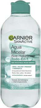Мицеллярная гіалуронова вода Garnier Skin Naturals Алое 400 мл (3600542528245)