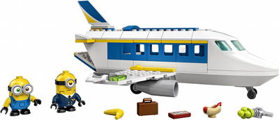 Zestaw klocków LEGO Minions Nauka pilotażu Minionka 119 części (75547)