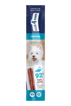 Лакомства Club 4 Paws Мясная палочка для собак с чувствительным пищеварением - лосось 12 г (D5111102)
