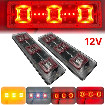 Універсальний задній ліхтар стопа ЛЕД/LED для легкових авто 12V 30СМ з поворотом що біжить 2шт (модель 26)