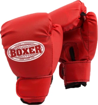 Рукавички боксерські дитячі Boxer 4 oz шкірвініл 0.4 мм Червоні (2026-01R)