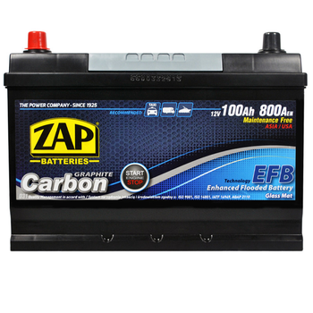 Автомобильный аккумулятор ZAP Carbon Start Stop EFB Asia 100Аh 800А L+ (D31)