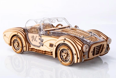 Дерев'яний 3D конструктор Viter Models Speedster-v2 "Спідстер-В2" Cпортивний ретро-автомобіль, 442 деталі