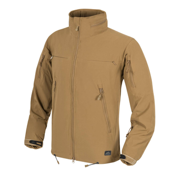 Куртка Helikon-Tex Cougar Qsa + Hid - Soft Shell Windblocker, Coyote M/Regular (KU-CGR-SM-11)