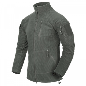 Куртка Helikon-Tex ALPHA Tactical - Grid Fleece, Foliage green 2XL/Regular (BL-ALT-FG-21)